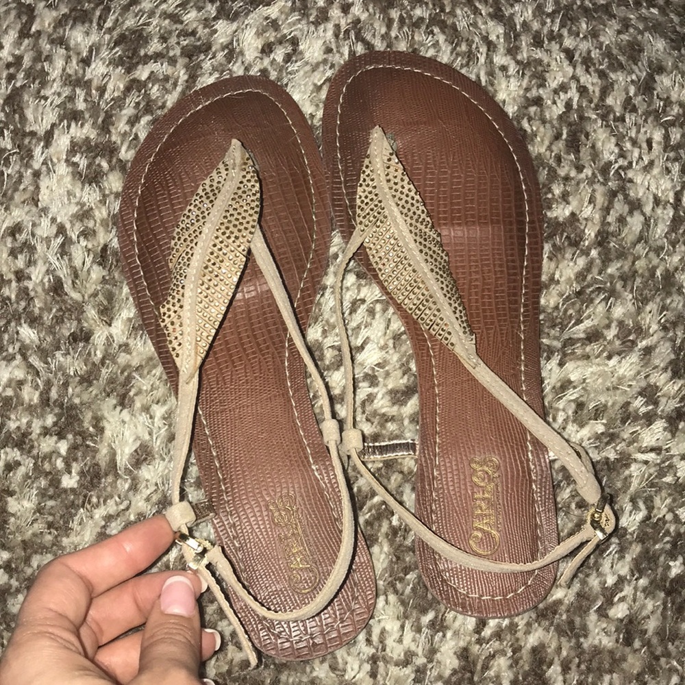 Leaf strap Sandals
